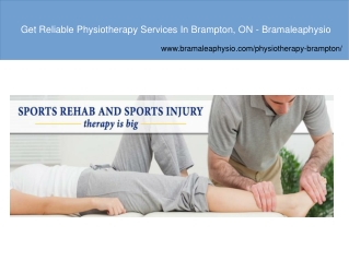 Physiotherapy Treatment Brampton