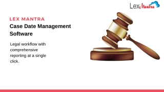 Case Date Management Software: Lex Mantra