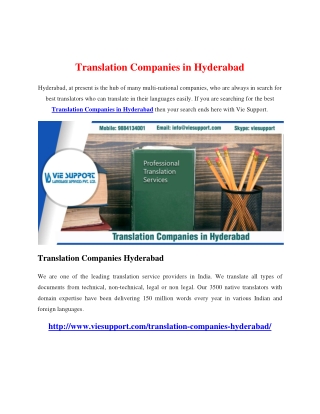 Translation Services in Hyderabad