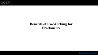 Benefits of Co-working for Freelancers
