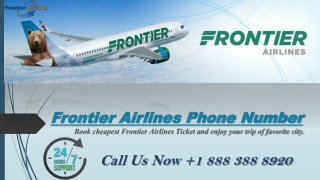 Get Help via Frontier Airlines Phone Number for Flights Booking