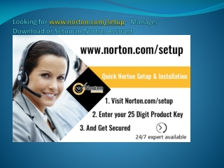 Looking for www.norton.com/setup? Manage, Download or Setup an Norton Account