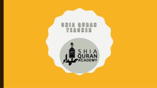 Shia Quran Teacher