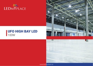 Install UFO High Bay LED 100W for Commercial Lighting