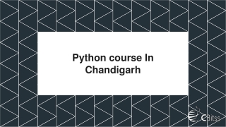 Python course in chandigarh | python training in chandigarh | CBitss technologies