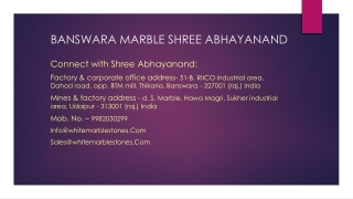 Banswara Marble Shree Abhayanand