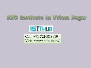 SEO Course in Janakpuri | SEO Institute in Uttam Nagar | SIT Hub
