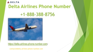 Delta Airlines Phone Number | 1-888-388-8756