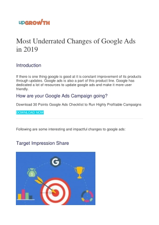 Most Underrated Changes of Google Ads in 2019