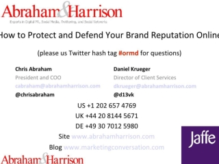 How to Protect and Defend Your Brand Reputation Online