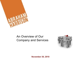 Abraham Harrison Products and Services