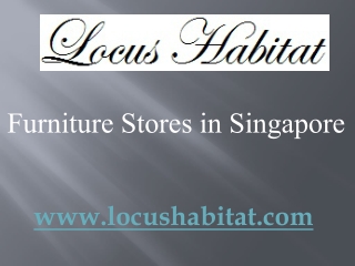 Furniture Stores in Singapore