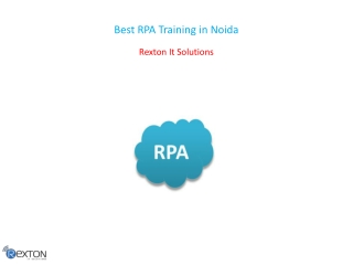 Best RPA Training in Noida