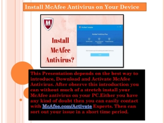 www.mcafee.com/activate | mcafee activation |setup | activate ..