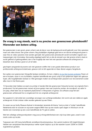 Green Screen Goedkoop Huren.