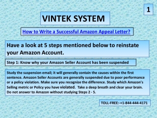 Amazon Appeal Letter