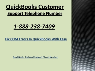 QuickBooks Customer Support Telephone Number 1-888-238-7409
