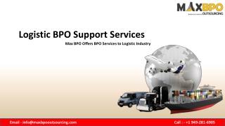 Logistic BPO Support Services - Max BPO