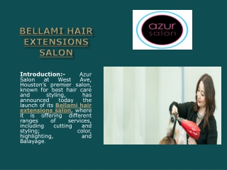 Bellami hair extensions salon