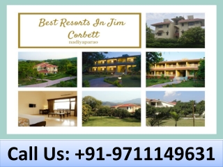 Best Resorts In Jim Corbett