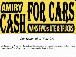 Car Removal in Werribee