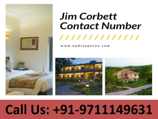 Jim Corbett Contact Number
