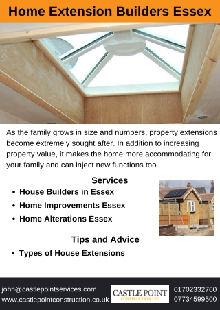Home Extension Builders Essex