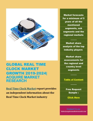 Global Real Time Clock Market Growth 2019-2024