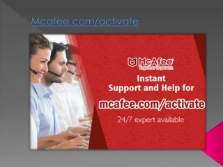 McAfee Activate - www.mcafee.com/activate