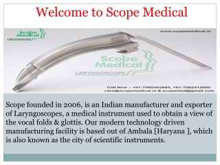 Buy Excellent Laryngoscope at Affordable Prices | 91-7082402685