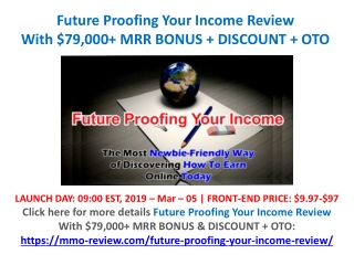 Future Proofing Your Income Review