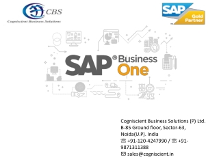 SAP Business One India