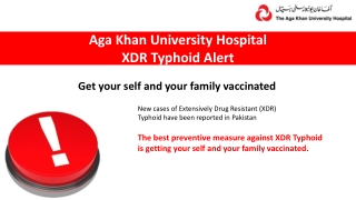 XDR Typhoid Alert