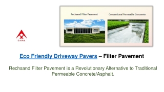 Eco Friendly Driveway Pavers – Filter Pavement