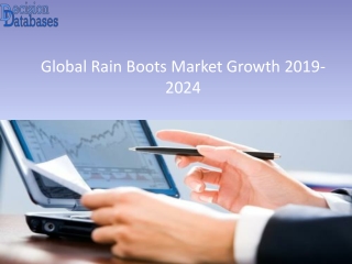 Rain Boots Market Report in Global Industry: Overview, Size and Share 2019-2024