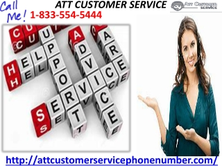 Contact experts to get 24 hours available attcustomer service 1-833-554-5444