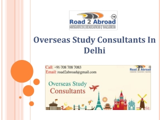 Overseas Study Consultants In Delhi