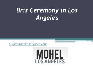 Bris Ceremony in Los Angeles – www.mohellosangeles.com