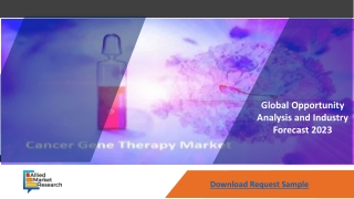 Cancer Gene Therapy Market Opportunities Esitimate To Grow At A Significant Rate Throughout The Forecast Period