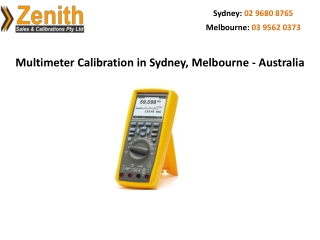 Multimeter Calibration in Sydney, Melbourne – Australia