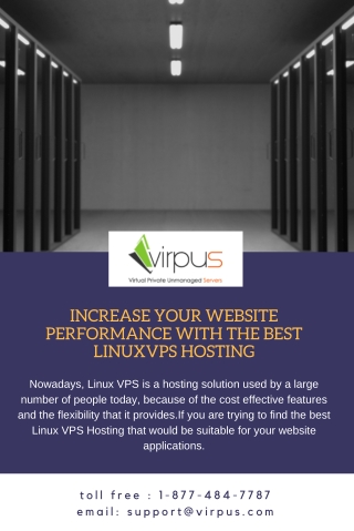 Increase Your Website Performance With The Best Linuxvps Hosting