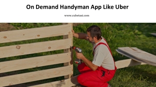 On Demand Handyman App like Uber