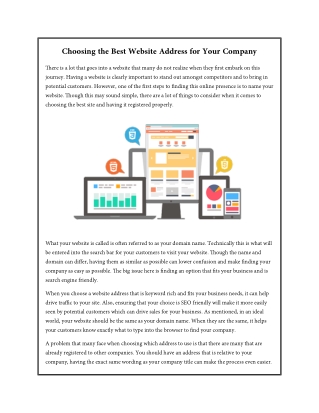 Choosing the Best Website Address for Your Company