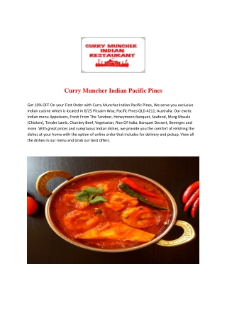 Curry Muncher Indian Pacific Pines