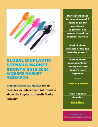 Global Bioplastic Utensils Market Growth 2019-2024