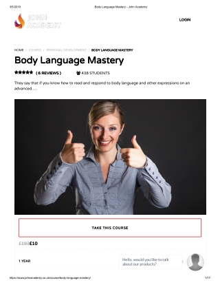 Body Language Mastery - John Academy