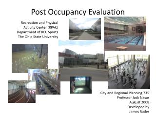 Post Occupancy Evaluation