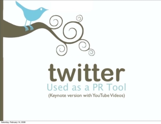 Twitter for PR (Keynote & Youtube version)