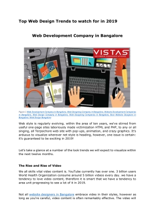 Web Development Company in Bangalore | Web Design Company in Bangalore - Vistas AD Media