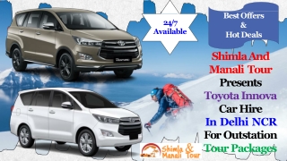 Book Toyota Innova Crysta Hire Shimla Manali Tour